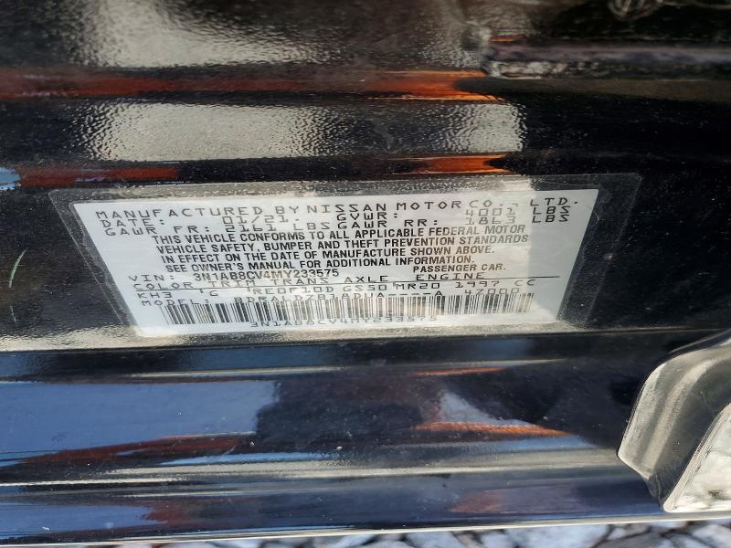 Aukcja sprzedaży 2021 Nissan Sentra, vin: 3N1AB8CV4MY233575, numer aukcji: 61355626