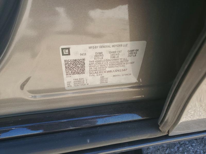 Продаж на аукціоні авто 2018 Buick Enclave, vin: 5GAERCKW6JJ241587, номер лоту: 60709066