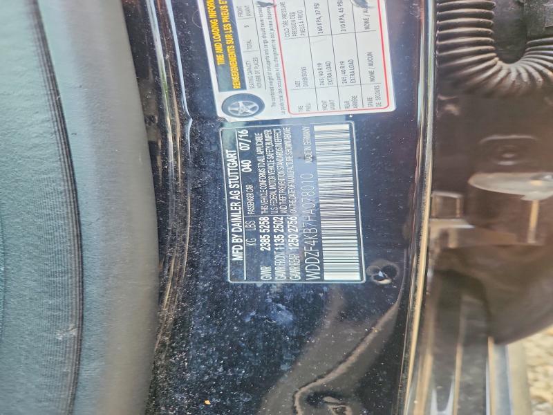 61082676 :رقم المزاد ، WDDZF4KB7HA078010 vin ، 2017 Mercedes-benz E مزاد بيع