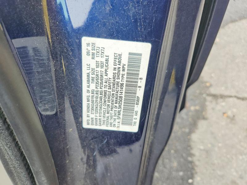 Продажа на аукционе авто 2016 Honda Odyssey, vin: 5FNRL5H25GB141496, номер лота: 60584906