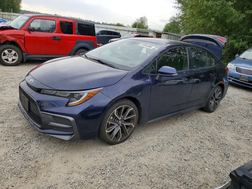61044506 :رقم المزاد ، JTDM4RCE1LJ013825 vin ، 2020 Toyota Corolla مزاد بيع