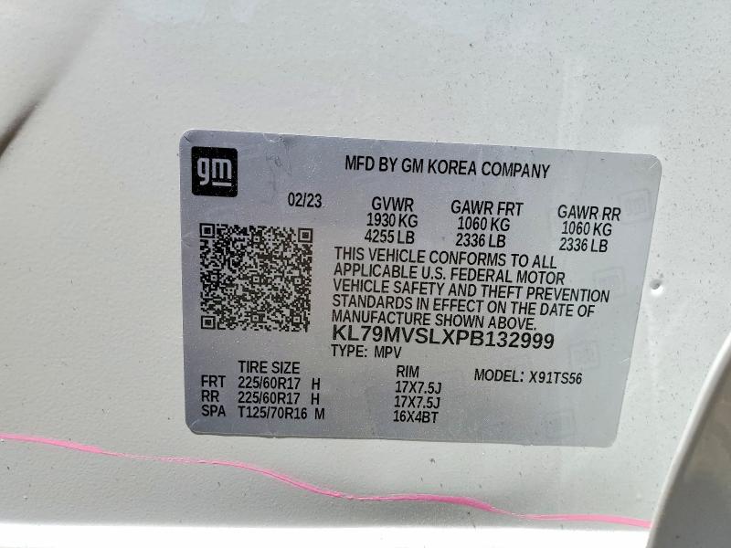 2023 Chevrolet Trailblazer მანქანა იყიდება აუქციონზე, vin: KL79MVSLXPB132999, აუქციონის ნომერი: 63017916