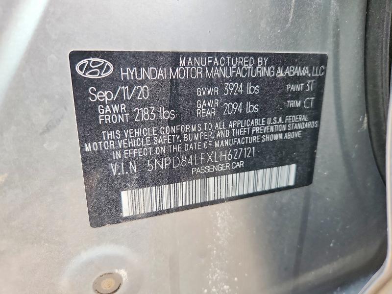 Aukcja sprzedaży 2020 Hyundai Elantra, vin: 5NPD84LFXLH627121, numer aukcji: 60990816