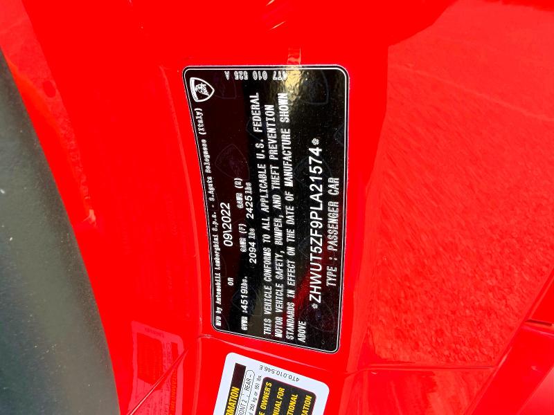 62915526 :رقم المزاد ، ZHWUT5ZF9PLA21574 vin ، 2023 Lamborghini Huracan Ev مزاد بيع