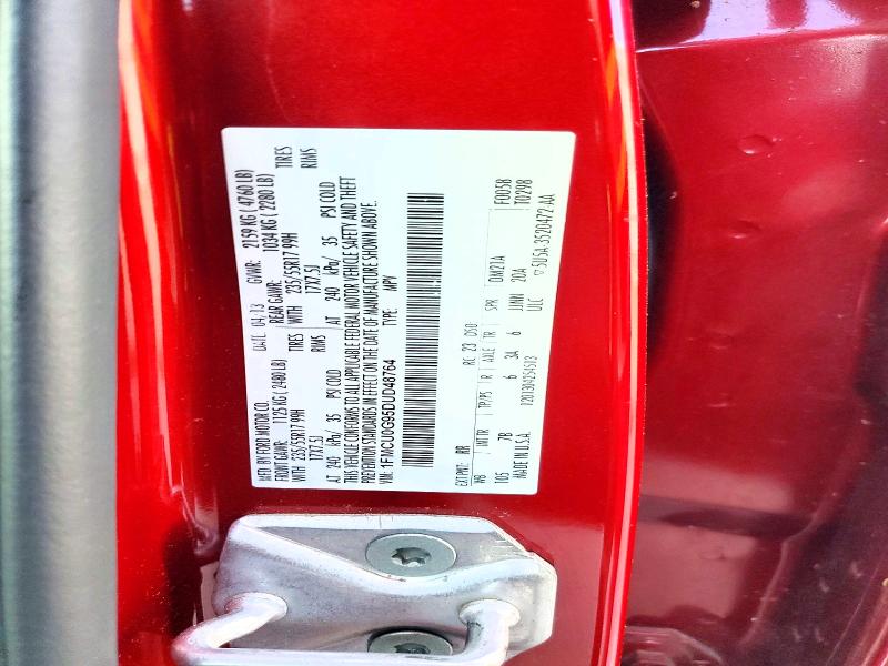 Aukcja sprzedaży 2013 Ford Escape, vin: 1FMCU0G95DUD48764, numer aukcji: 58352336