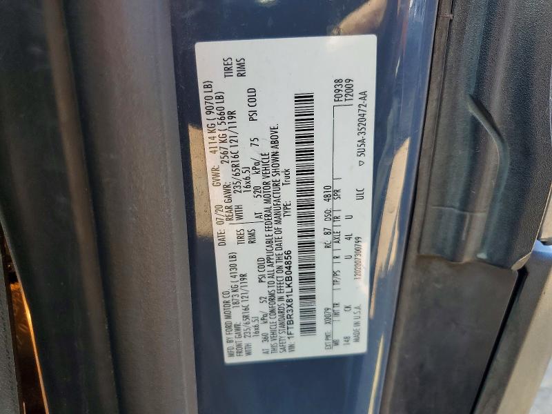 Aukcja sprzedaży 2020 Ford Transit, vin: 1FTBR3X81LKB04856, numer aukcji: 63286266