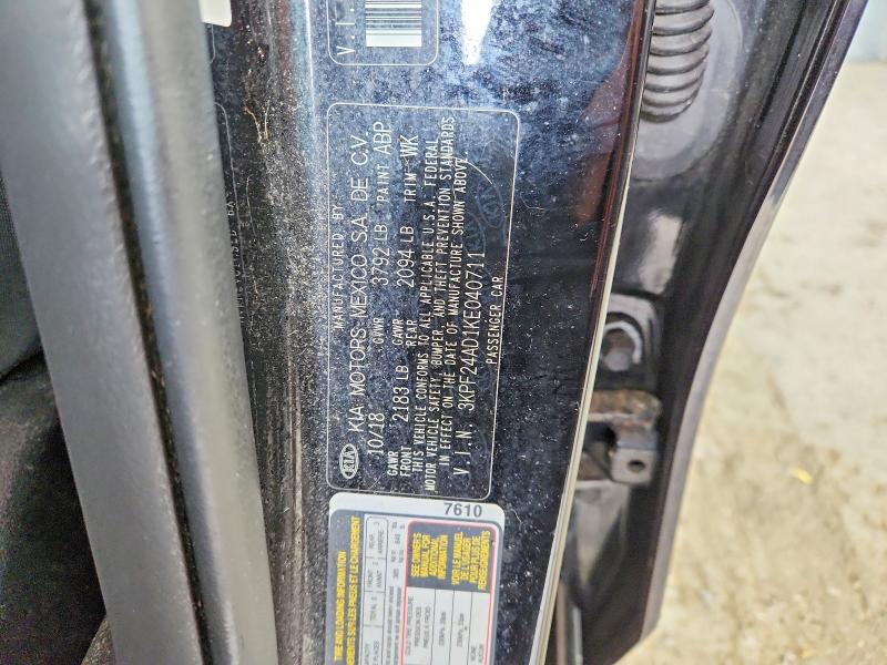 Продажа на аукционе авто 2019 Kia Forte, vin: 3KPF24AD1KE040711, номер лота: 61232846
