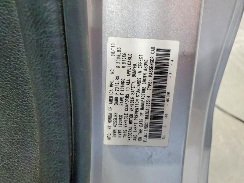 Aukcja sprzedaży 2013 Honda Accord, vin: 1HGCT1B82DA025514, numer aukcji: 62093196