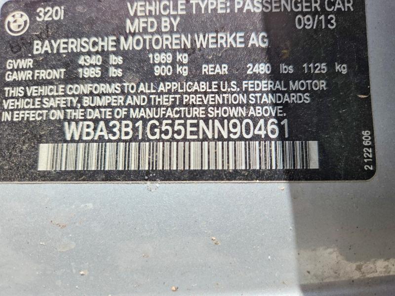 Продаж на аукціоні авто 2014 Bmw 320, vin: WBA3B1G55ENN90461, номер лоту: 60577046