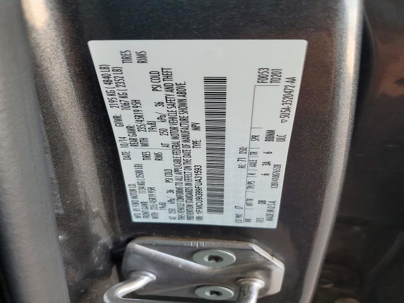 Aukcja sprzedaży 2015 Ford Escape, vin: 1FMCU9G99FUA31593, numer aukcji: 60703016