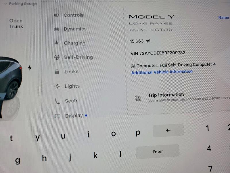 Aukcja sprzedaży 2024 Tesla Model Y, vin: 7SAYGDEE8RF200782, numer aukcji: 59907106