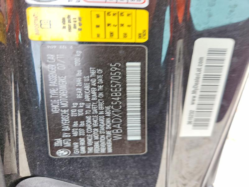 Продаж на аукціоні авто 2011 Bmw 335, vin: WBADX1C54BE570595, номер лоту: 60242886