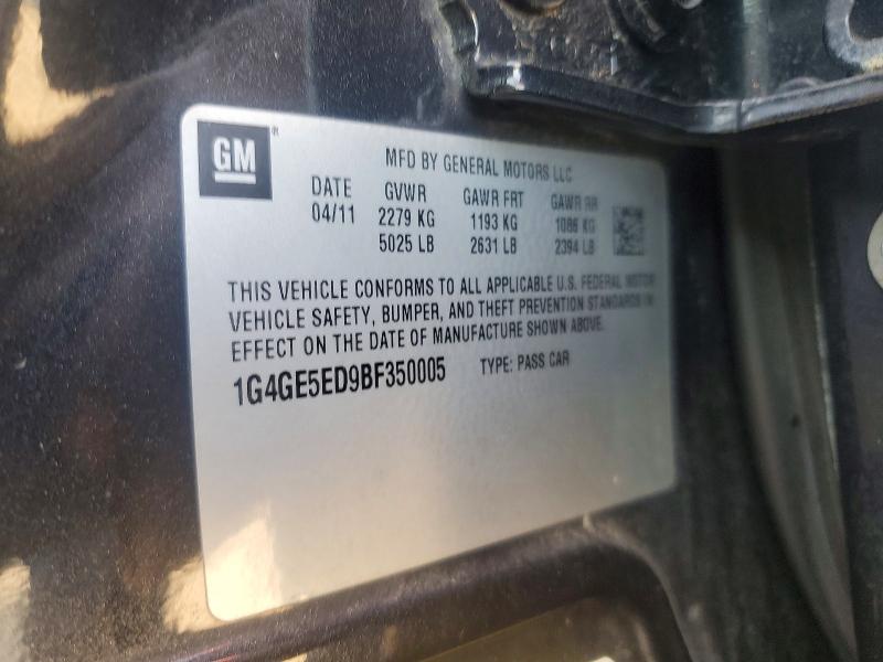 Продаж на аукціоні авто 2011 Buick Lacrosse, vin: 1G4GE5ED9BF350005, номер лоту: 60723336