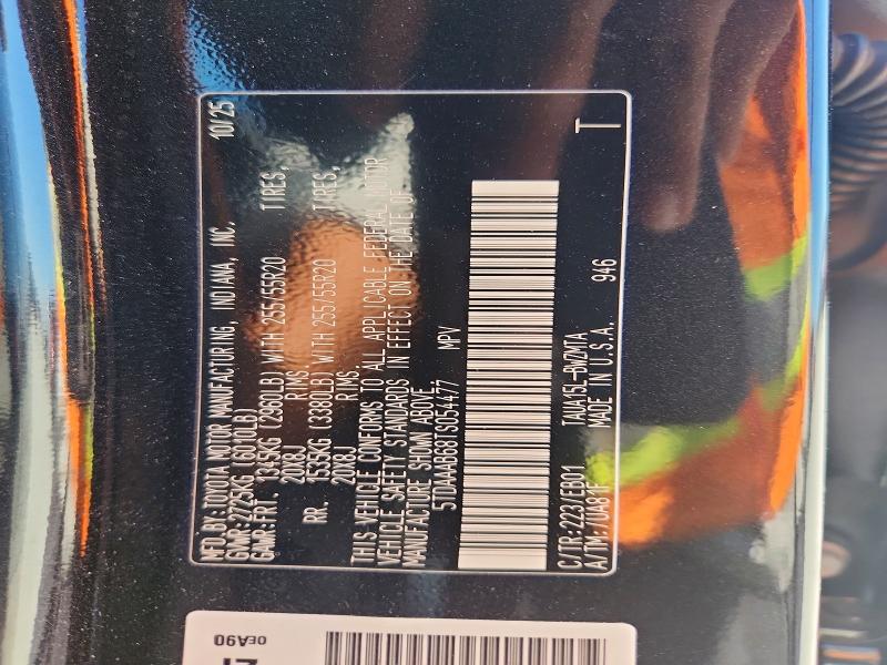 60076086 :رقم المزاد ، 5TDAAAB68TS054477 vin ، 2026 Lexus Tx 350 مزاد بيع