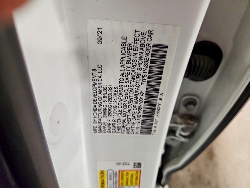 Продажа на аукционе авто 2021 Acura Tlx, vin: 19UUB7F08MA001491, номер лота: 60972246
