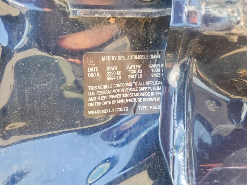 Продаж на аукціоні авто 2018 Buick Regal Tourx, vin: W04GV8SX1J1173573, номер лоту: 59292486