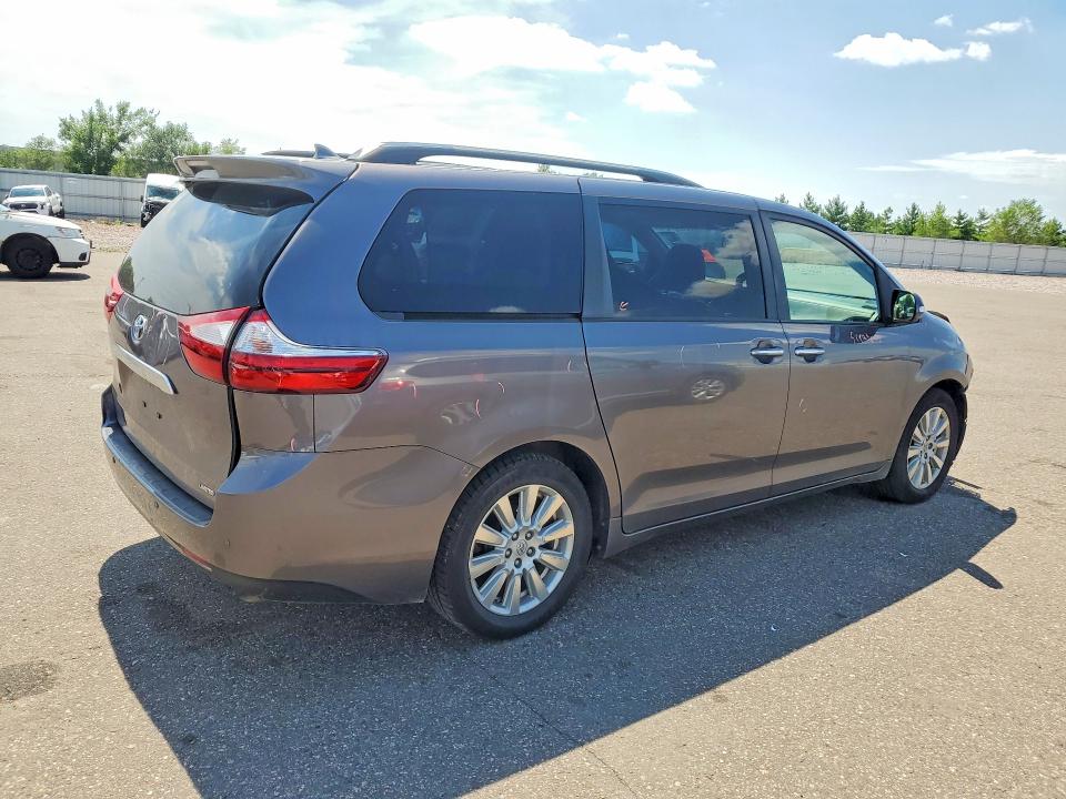 59901616 :رقم المزاد ، 5TDYZ3DC2HS803514 vin ، 2017 Toyota Sienna مزاد بيع