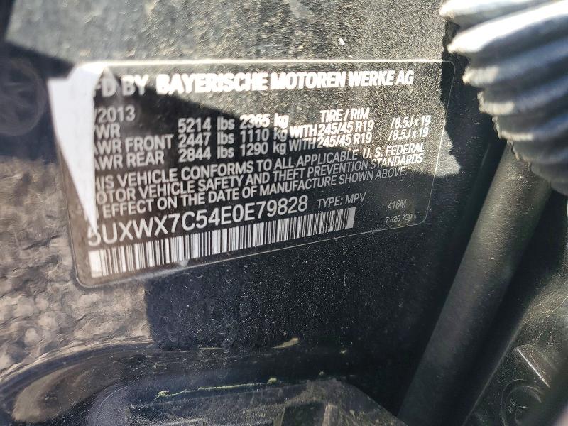 2014 Bmw X3 მანქანა იყიდება აუქციონზე, vin: 5UXWX7C54E0E79828, აუქციონის ნომერი: 60575496