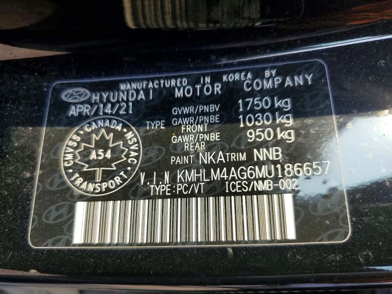 Aukcja sprzedaży 2021 Hyundai Elantra, vin: KMHLM4AG6MU186657, numer aukcji: 59735866