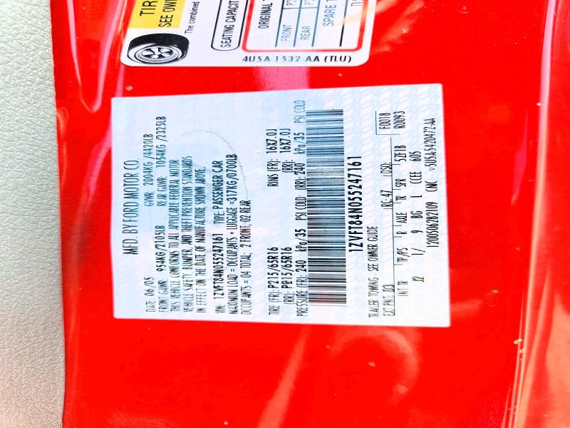 Продаж на аукціоні авто 2005 Ford Mustang, vin: 1ZVFT84N055247161, номер лоту: 60035486