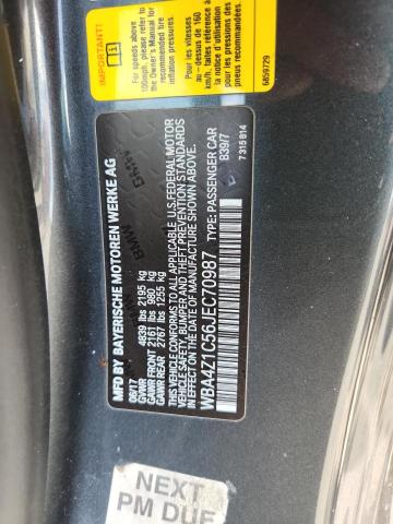 Aukcja sprzedaży 2018 Bmw 430i, vin: WBA4Z1C56JEC70987, numer aukcji: 62127446