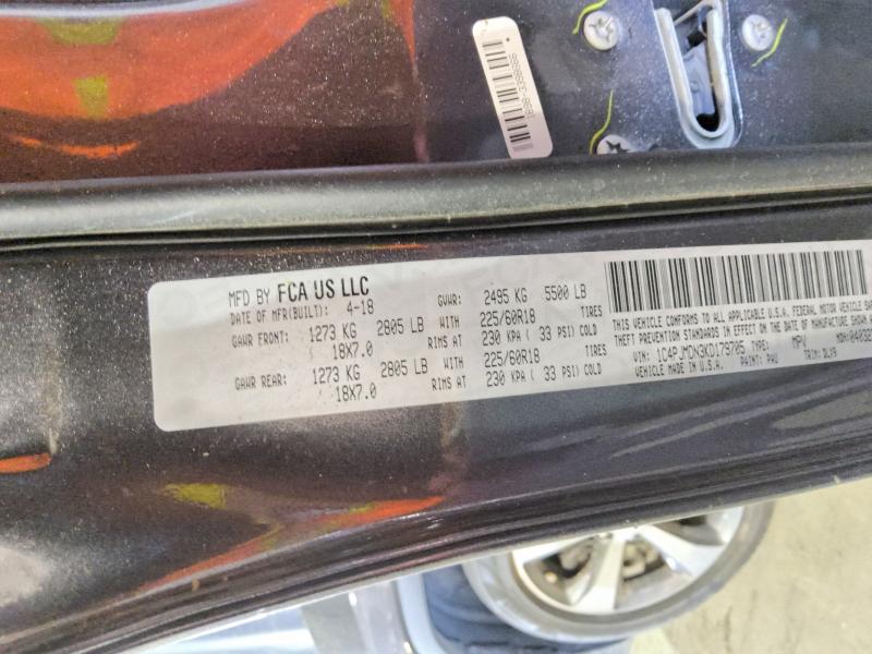 2019 Jeep Cherokee მანქანა იყიდება აუქციონზე, vin: 1C4PJMDN3KD179705, აუქციონის ნომერი: 60060566