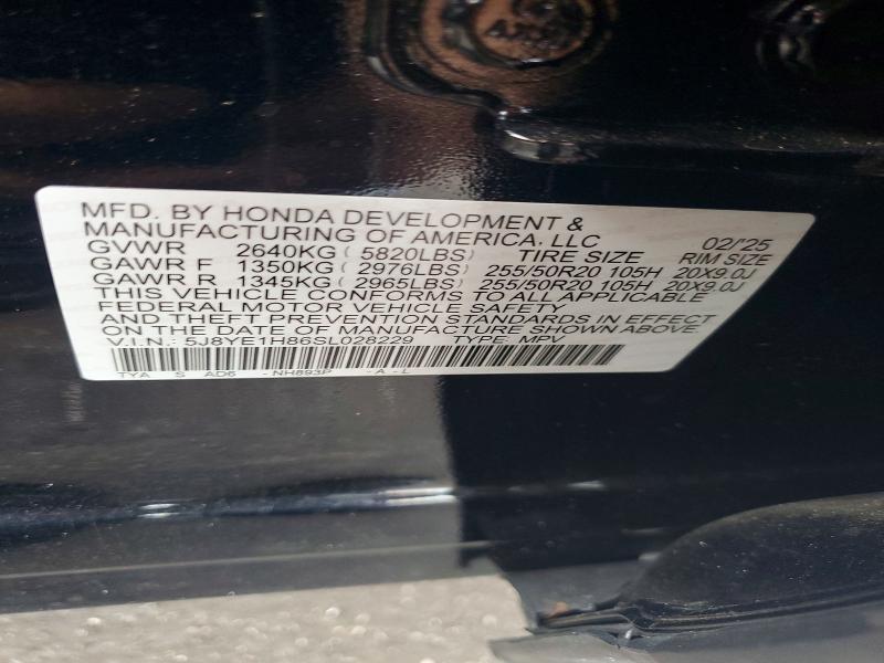 60580406 :رقم المزاد ، 5J8YE1H86SL028229 vin ، 2025 Acura Mdx مزاد بيع