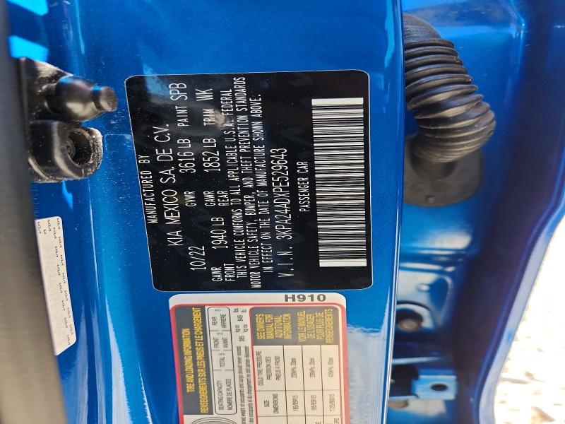 Aukcja sprzedaży 2023 Kia Rio, vin: 3KPA24ADXPE529643, numer aukcji: 59906716