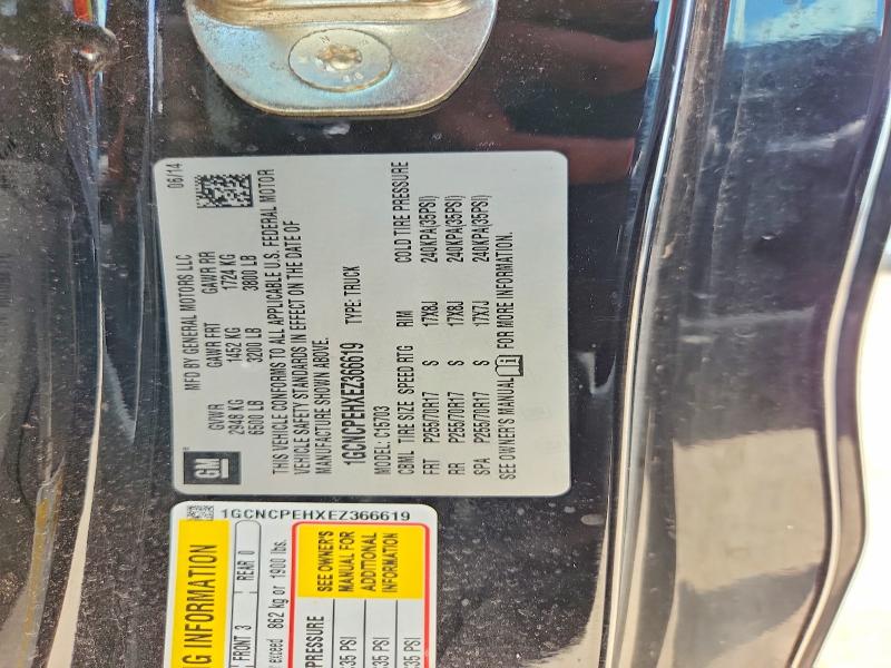 Продажа на аукционе авто 2014 Chevrolet Silverado, vin: 1GCNCPEHXEZ366619, номер лота: 59144746