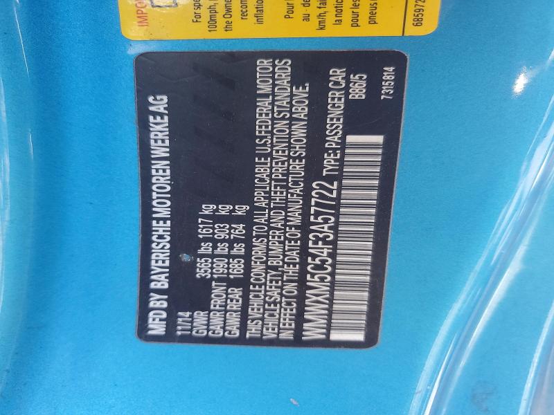 Продажа на аукционе авто 2015 Mini Cooper, vin: WMWXM5C54F3A57722, номер лота: 62658836
