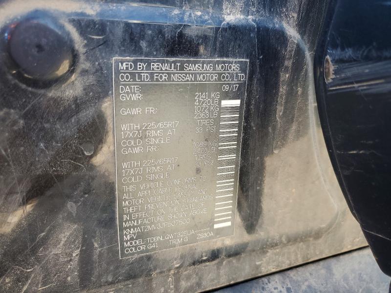 Продаж на аукціоні авто 2018 Nissan Rogue, vin: KNMAT2MV3JP507500, номер лоту: 60772716