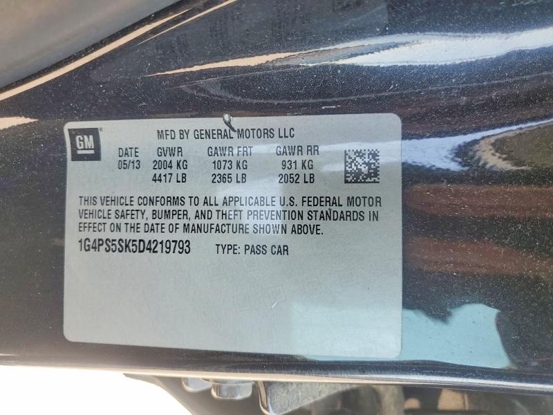 Aukcja sprzedaży 2013 Buick Verano, vin: 1G4PS5SK5D4219793, numer aukcji: 61239546