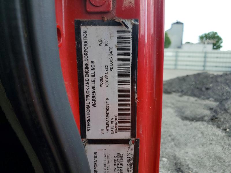 59789926 :رقم المزاد ، 1HTMMAAM67H378710 vin ، 2007 International 4000 مزاد بيع