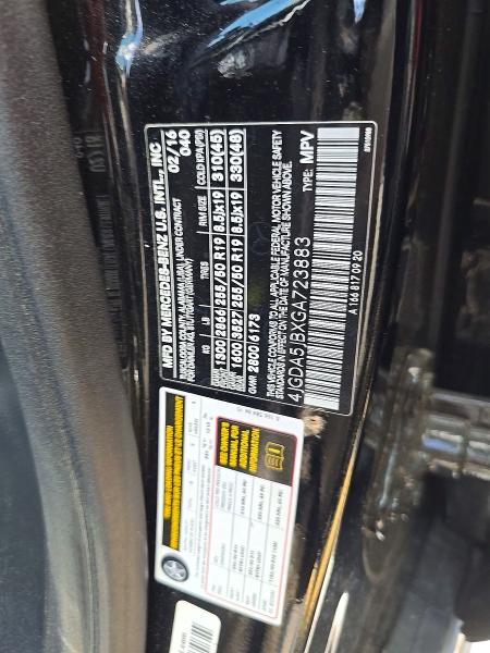 61447556 :رقم المزاد ، 4JGDA5JBXGA723883 vin ، 2016 Mercedes-benz Gle مزاد بيع