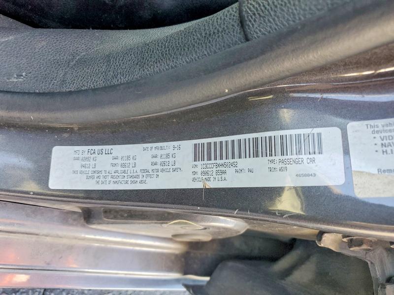Aukcja sprzedaży 2017 Chrysler 200, vin: 1C3CCCFBXHN502452, numer aukcji: 61328436