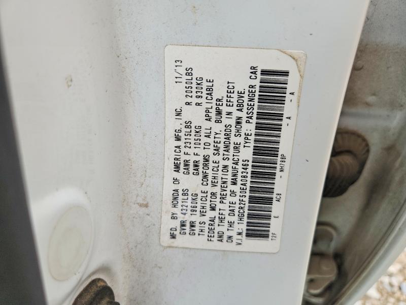 Aukcja sprzedaży 2014 Honda Accord, vin: 1HGCR2F50EA083465, numer aukcji: 59631066