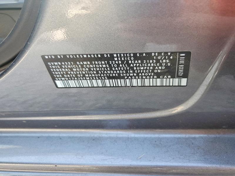 Aukcja sprzedaży 2015 Volkswagen Jetta, vin: 3VWD17AJ5FM235155, numer aukcji: 61862936