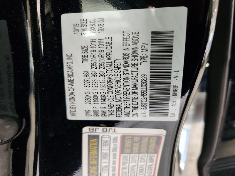 Aukcja sprzedaży 2020 Acura Rdx, vin: 5J8TC2H55LL020829, numer aukcji: 62960446