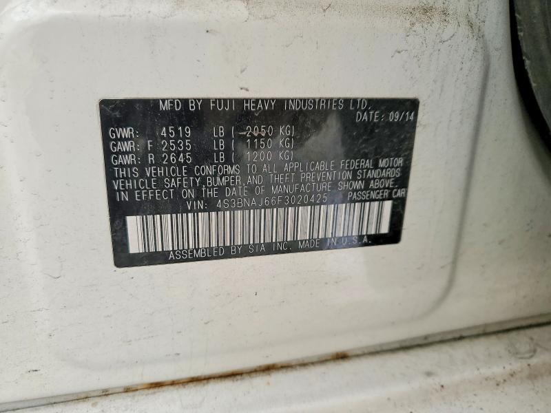 Продаж на аукціоні авто 2015 Subaru Legacy, vin: 4S3BNAJ66F3020425, номер лоту: 61529726
