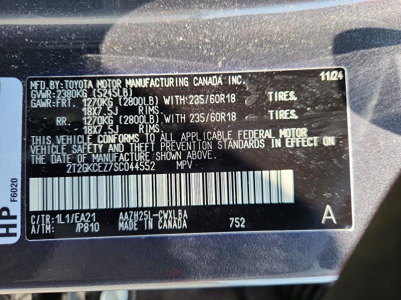 Продаж на аукціоні авто 2025 Lexus Nx 350h, vin: 2T2GKCEZ7SC044552, номер лоту: 61987306