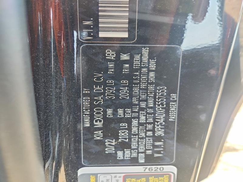60418806 :رقم المزاد ، 3KPF54ADXPE557553 vin ، 2023 Kia Forte مزاد بيع