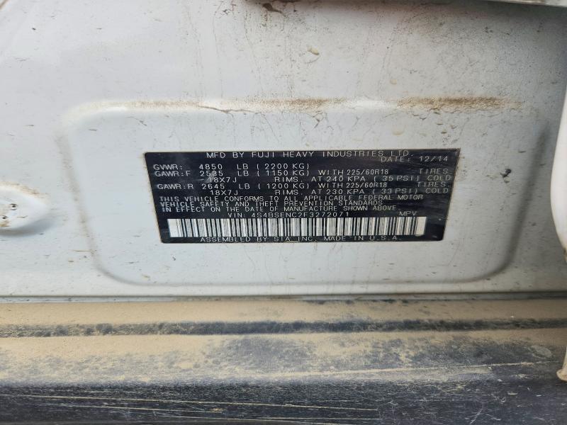 Aukcja sprzedaży 2015 Subaru Outback, vin: 4S4BSENC2F3272071, numer aukcji: 61738956