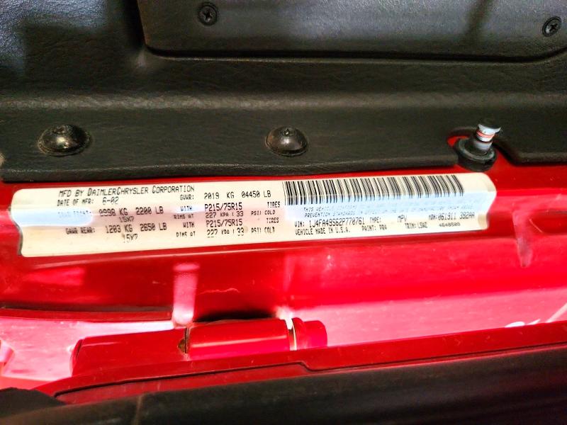 Aukcja sprzedaży 2002 Jeep Wrangler / Tj, vin: 1J4FA49S62P770761, numer aukcji: 61804716