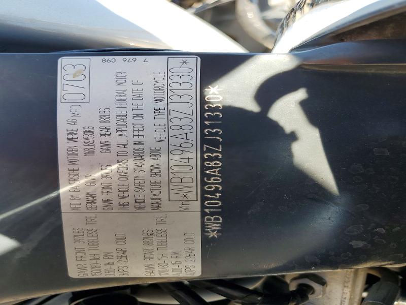 Aukcja sprzedaży 2003 Bmw R1200, vin: WB10496A83ZJ31330, numer aukcji: 60988926