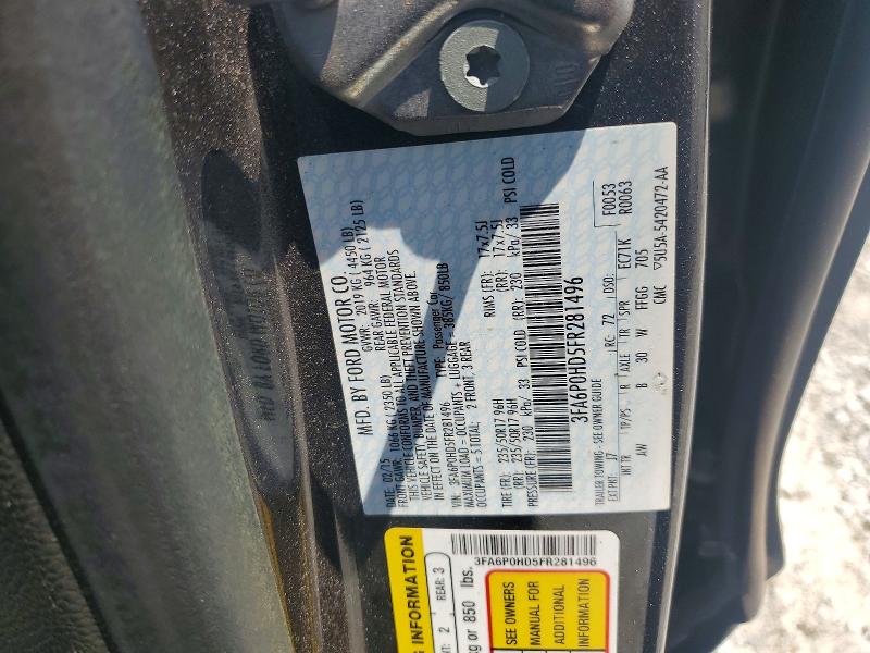 60720116 :رقم المزاد ، 3FA6P0HD5FR281496 vin ، 2015 Ford Fusion مزاد بيع