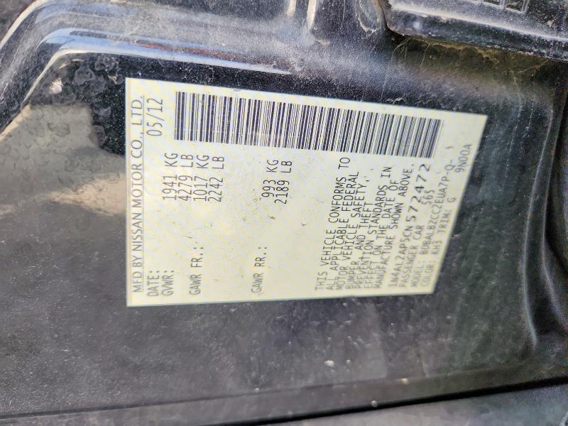 Продажа на аукционе авто 2012 Nissan Altima, vin: 1N4AL2AP5CN572472, номер лота: 60313106