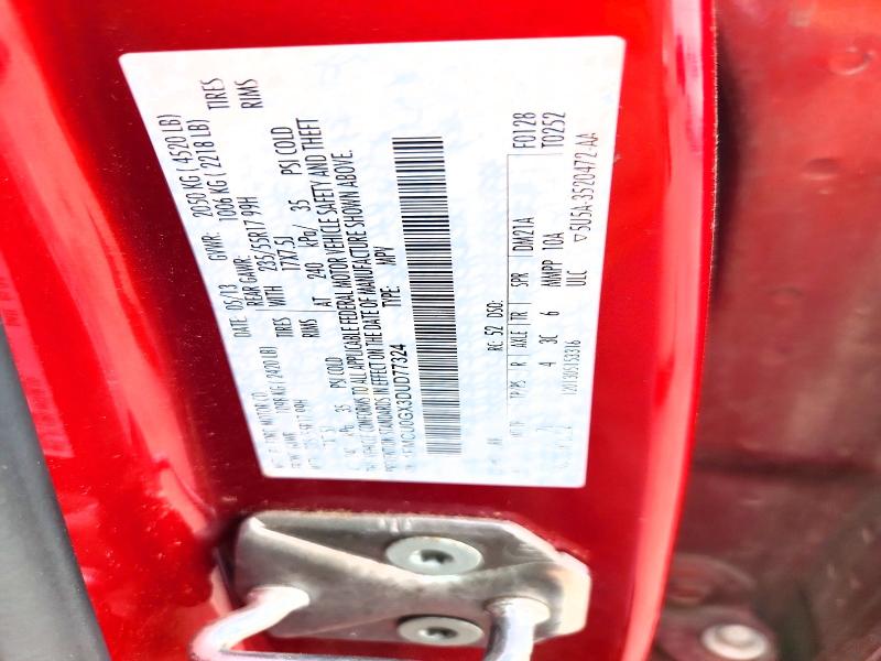 Продаж на аукціоні авто 2013 Ford Escape, vin: 1FMCU0GX3DUD77324, номер лоту: 62029796