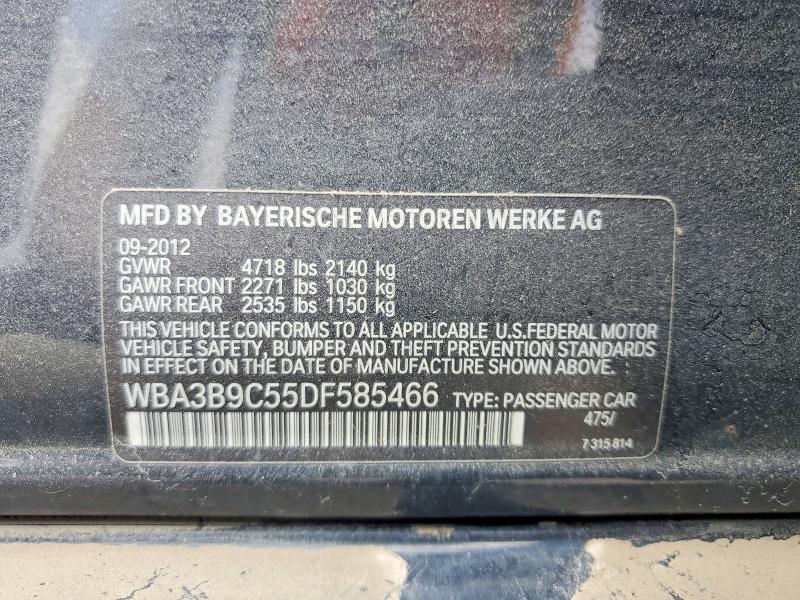 Aukcja sprzedaży 2013 Bmw 335, vin: WBA3B9C55DF585466, numer aukcji: 61633786