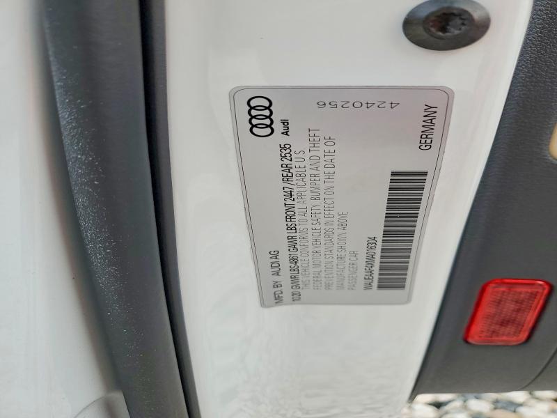 Aukcja sprzedaży 2021 Audi A4, vin: WAUEAAF4XMA016304, numer aukcji: 60993606