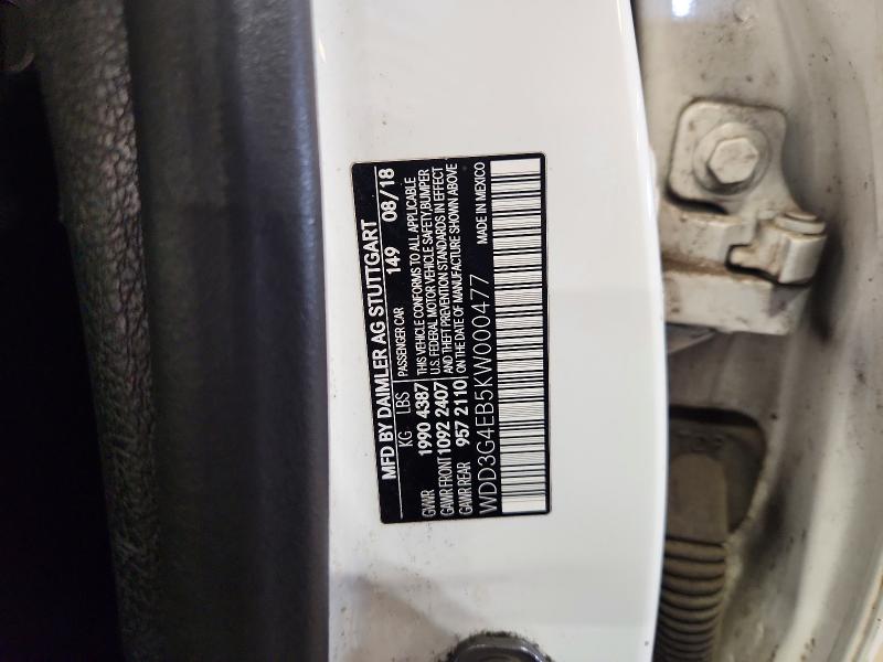 Продаж на аукціоні авто 2019 Mercedes-benz A, vin: WDD3G4EB5KW000477, номер лоту: 62289126